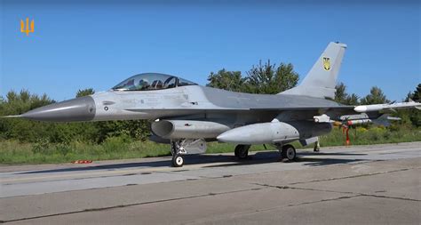 Ukrainian F-16 in combat training
