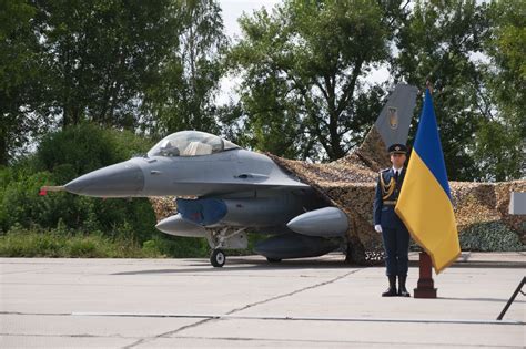 Ukrainian F-16 pilot undergoing simulator training in U.S. Air Force facility