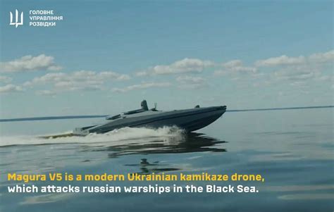 Ukrainian Magura drone boat launching interceptor UAV for coastal defense
