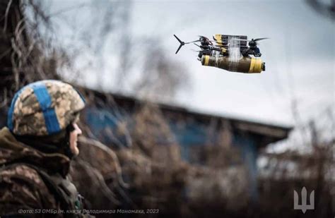 Ukrainian soldiers with FPV drones on frontline position