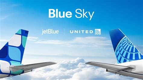 united airlines and jetblue logos on airport alliance signage wall