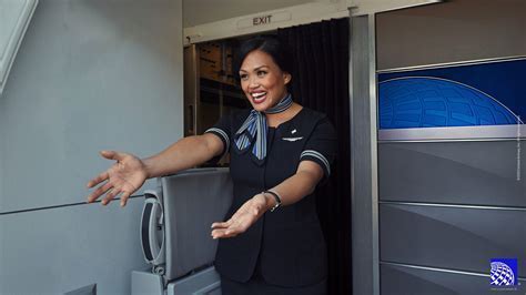 united airlines flight attendant tech real-time app in use