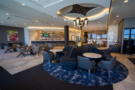 United Airlines Polaris Lounge Los Angeles premium seating dining interior