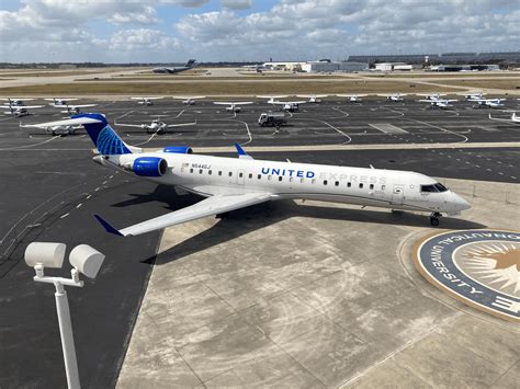 united express crj550 boarding at st louis lambert airport gate