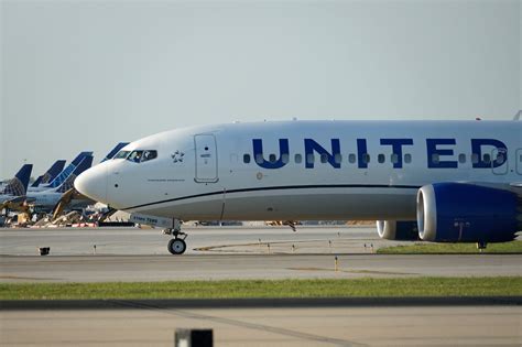 United Express regional jet taxiing at Denver International Airport