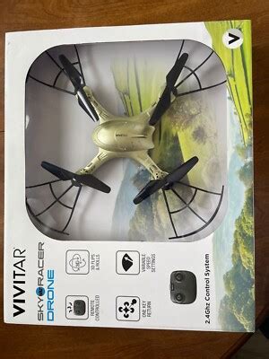 unopened box of Vivitar DRC-190 Sky Racer Drone at retail shelf