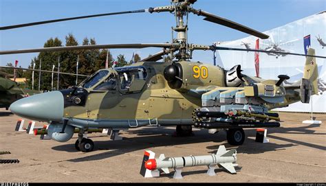 upgraded Ka-52M helicopter outfitted with new GOES turret and LMUR missile pods