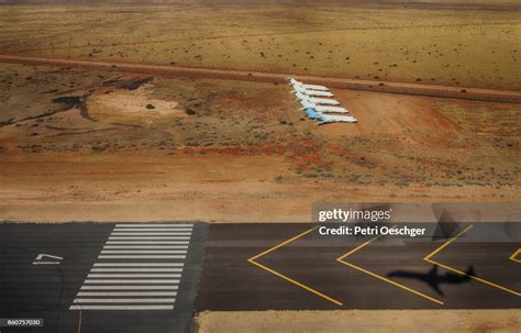 Upington Airport extremely long runway Northern Cape South Africa desert landscape