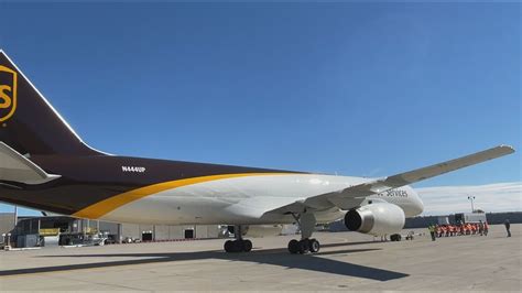 UPS Airlines Boeing 747-8F loading at Louisville Worldport