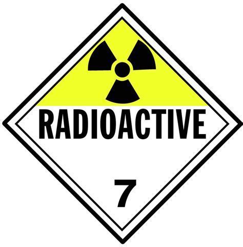 uranium samples sealed in transport flasks with radioactive Class 7 label