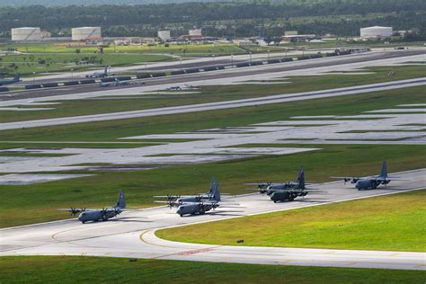 US Air Force aircraft fueling operations and Guam Andersen AFB infrastructure upgrades