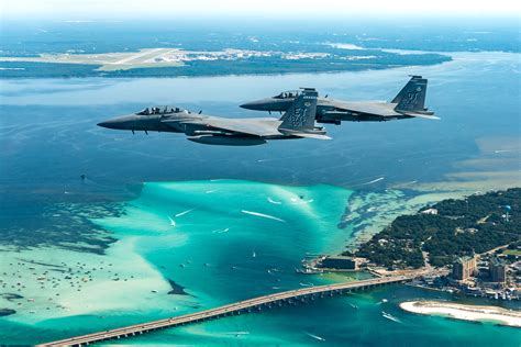 US Air Force F-15EX carrying large missile payload during weapons test