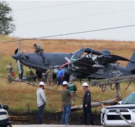 US Air Force OA-1K Skyraider II crash landing investigation Oklahoma field
