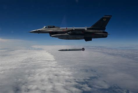 US Air Force precision-guided weapon live test over Eglin Gulf Test Range