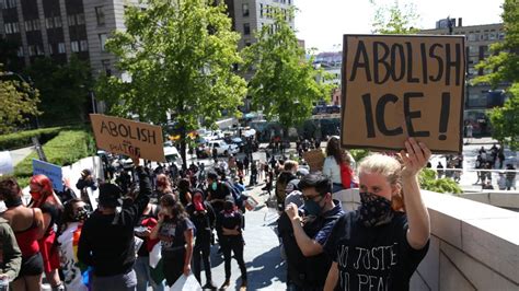 US airport with protestors disrupting ICE deportation flights amid growing unrest