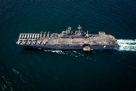 US Marine Corps F-35B operating from USS Essex amphibious assault ship