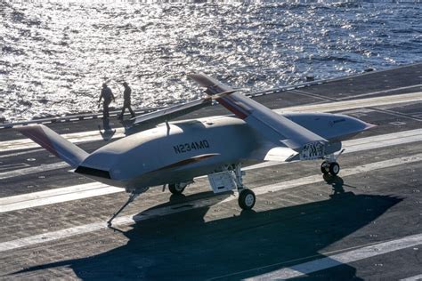 US Navy MQ-25 Stingray carrier aviation testing autonomous aircraft