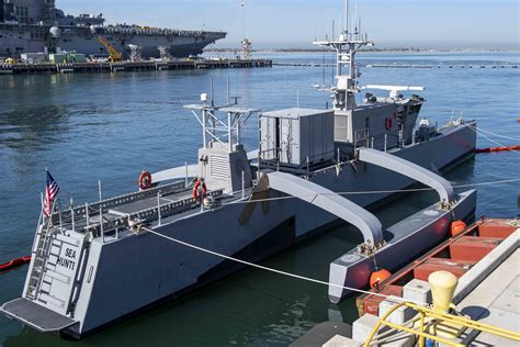 US Navy Sea Hunter unmanned surface vessel testing 2020