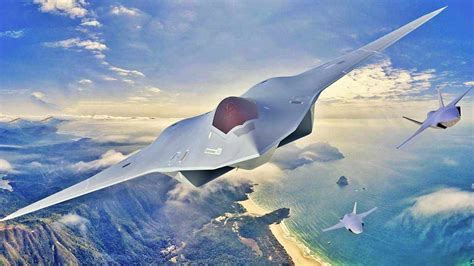 US NGAD F-47 concept render next to China J-50