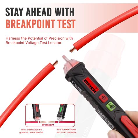 using a non-contact voltage tester pen near outlet wires