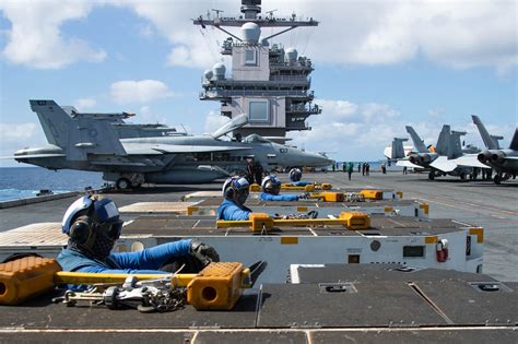 USS Gerald R. Ford carrier strike group crossing the Atlantic Ocean