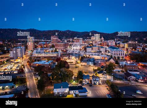 vibrant downtown scene in Asheville North Carolina for campaign focus