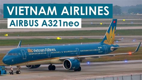 Vietnam Airlines Airbus A321neo taxiing before takeoff at Hanoi Noi Bai Airport