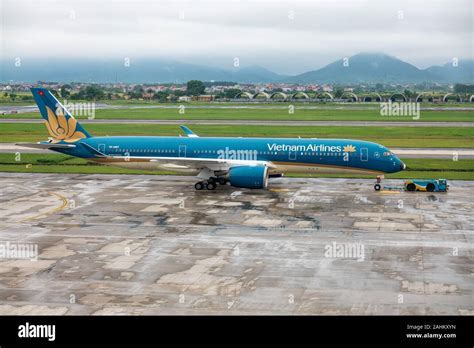 Vietnam Airlines Airbus A350 with SkyTeam logo at Hanoi Noi Bai Airport