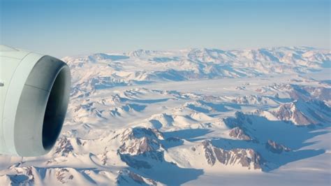 View of Cape Adare under polar light from Antarctica Flights Dreamliner