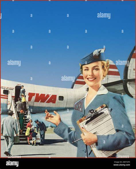 vintage airline stewardess uniform history 1950s aviation