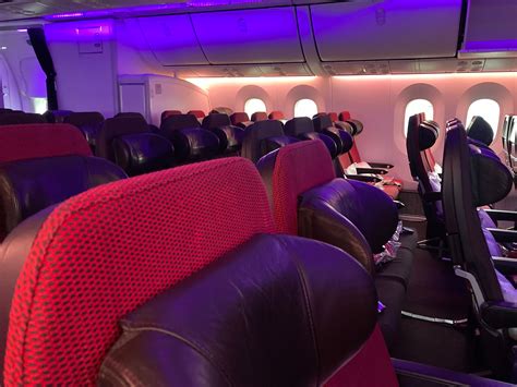 Virgin Atlantic Boeing 787-9 Premium Economy cabin with 21-inch wide seats