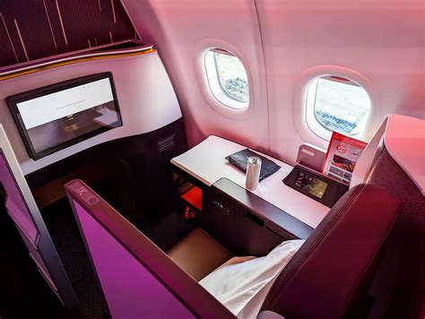 Virgin Atlantic Mid Class cabin seating 1990s transatlantic aircraft