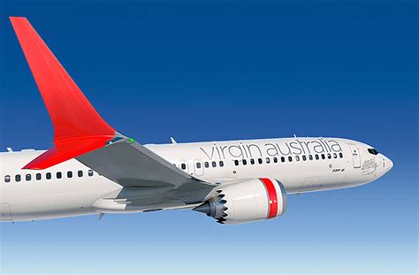 Virgin Australia Boeing 737 MAX 10 rendering at Australian airport