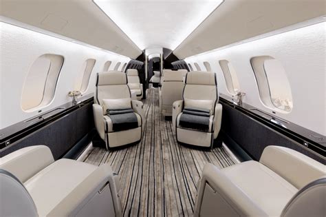 VistaJet Global 7500 interior showcasing luxury cabin design