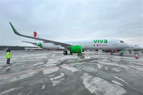 Viva Airbus A321neo at Monterrey International Airport ramp