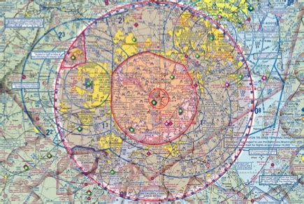 Washington DC flight restricted zone airspace chart