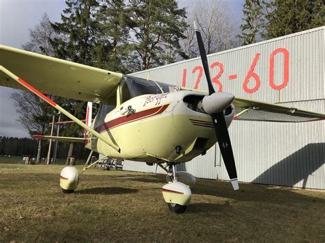 well-maintained Cessna 170 classic model at aviation museum exhibit