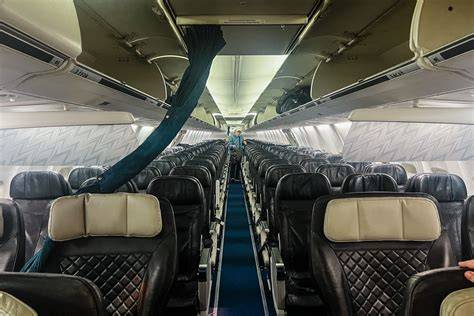 WestJet Boeing 737 MAX 8 cabin interior with modern seating on a long-haul transatlantic flight