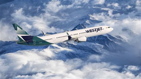 westjet boeing 737 over florida bound from vancouver