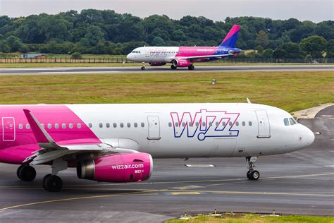 Wizz Air aircraft on runway