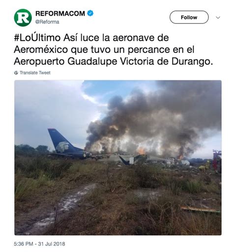 wreckage of Aeromexico Flight 2431 E190 after microburst-related crash
