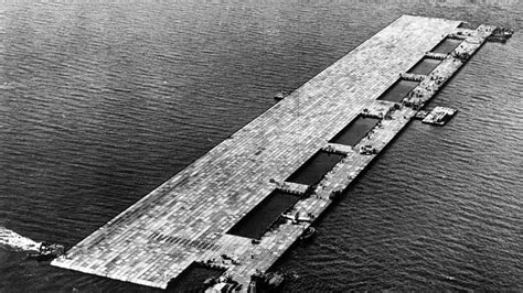 WWII-era Project Habakukk scale model floating in Lake Patricia