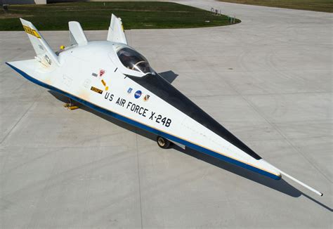 X-24B lifting body undergoing wind tunnel verification tests