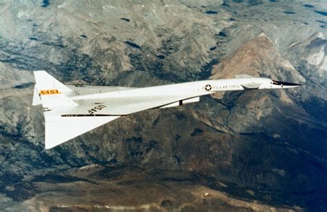 XB-70 Valkyrie with chase planes during high-altitude test flight
