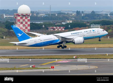 XiamenAir Boeing 787-8 Dreamliner at an international airport