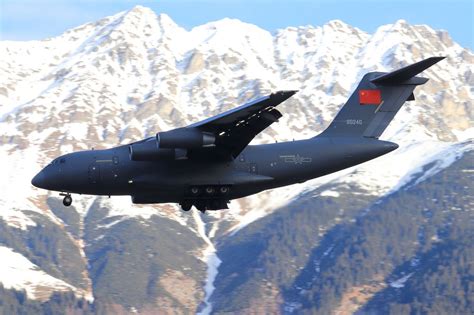 Xi’an Y-20 Kunpeng military transport aircraft in flight