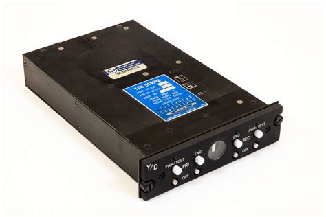yaw damper module on commercial aircraft avionics panel