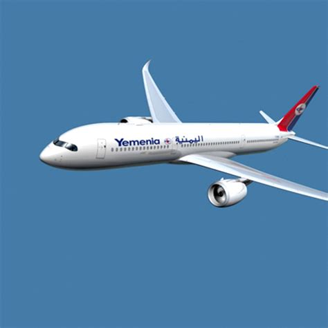 Yemenia Airbus A350-900 digital rendering in company livery for future fleet plans