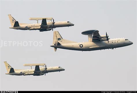 ZDK-03 AEW&C of Pakistan Air Force in flight formation