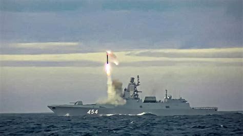 zircon scramjet cruise missile mounted on russian naval vessel